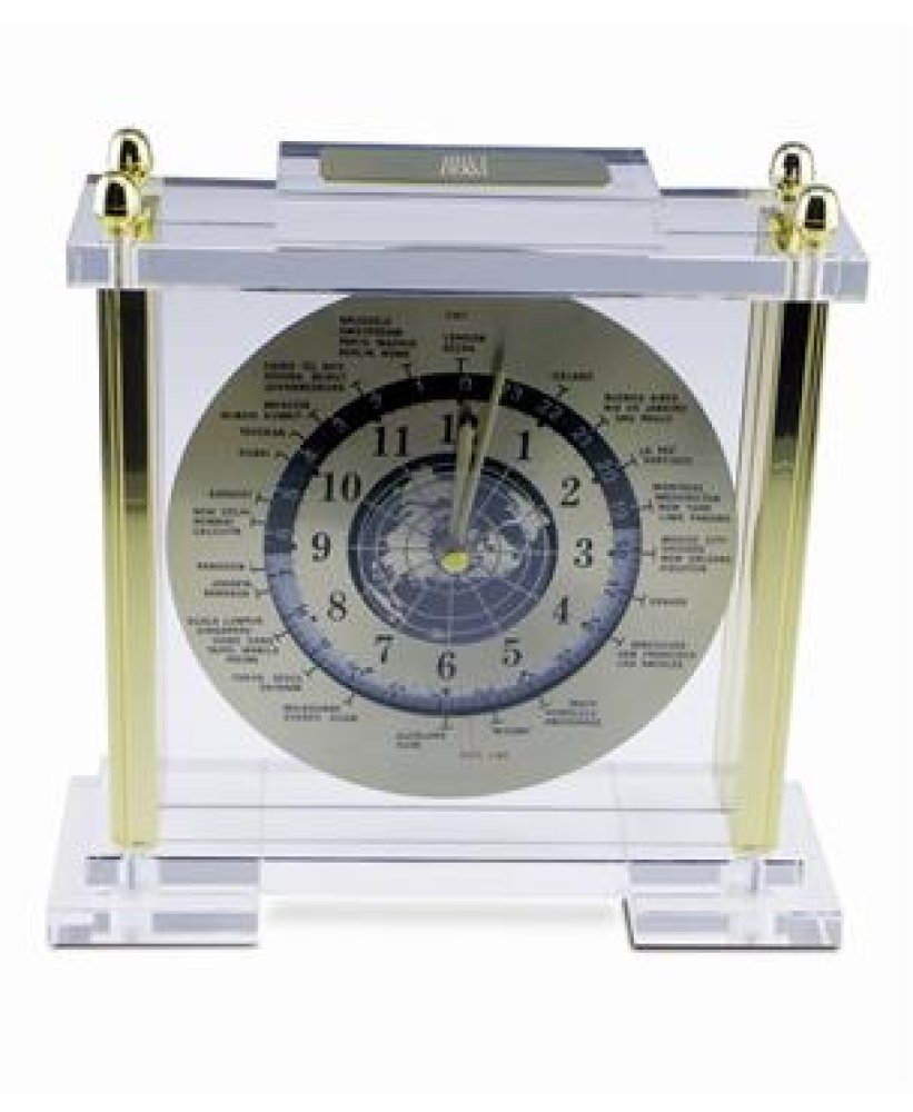World Time Clock — 9.00 x 8.75 x 2.88