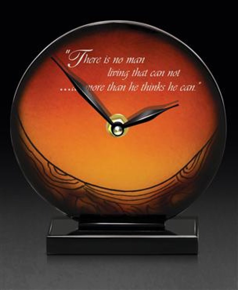 Amber Mystic Clock — 5.00 x 5.25 x 1.50