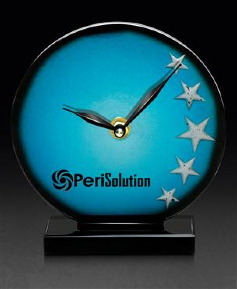 Turquarious Clock — 5.00 x 5.25 x 1.50