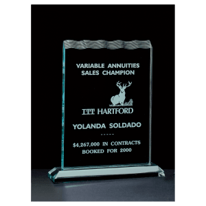 Tidal Series Jade Acrylic Award