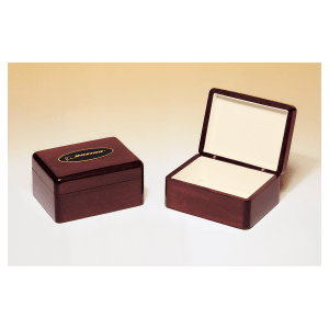 Rosewood Piano Finish Jewelry Box with Beige Felt Lining