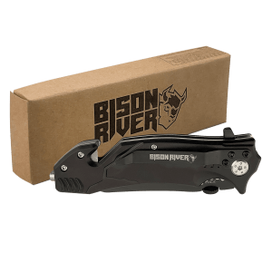Anodized Aluminum Black Rescue Knife