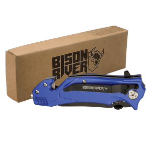 Anodized Aluminum Blue Rescue Knife