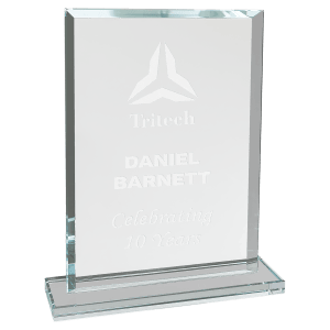 Premier Clear Rectangle Glass Award