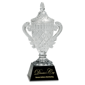 Crystal Cup on Black Pedestal Base