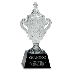 Crystal Cup on Black Pedestal Base