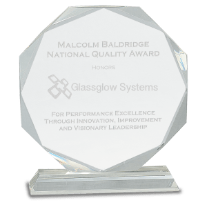 Clear Crystal Octagon on Clear Pedestal Base