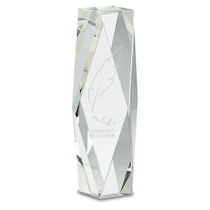 Clear Crystal Octagon Tower
