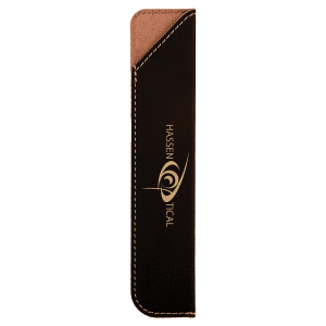 Black/Gold Laserable Leatherette Pen Sleeve