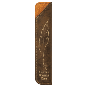 Rustic/Gold Laserable Leatherette Pen Sleeve