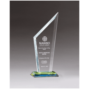 Zenith Series Clear Glass with Prism Effect Base
