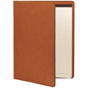 Rawhide Laserable Leatherette Portfolio with Lined Pad