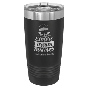 Black Polar Camel 20 Oz. Tumbler with Slider Lid