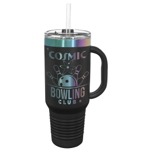 Black/Prism Polar Camel 40 oz. Travel Mug with Snap Lid and Straw