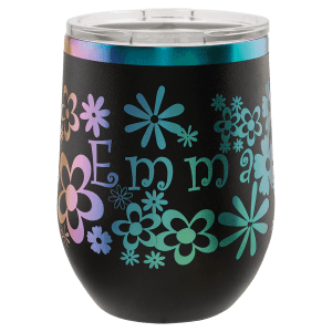Black/Prism Polar Camel 12 oz. Stemless Wine Tumbler with Lid