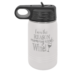 White Polar Camel 12 oz. Water Bottle