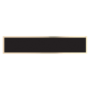 Black/Gold Brass Plate for 10 1/2" Desk Wedges