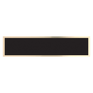 Black/Gold Brass Plate for 8 1/2" Desk Wedges