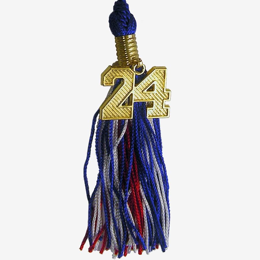Key Ring Insignia Tassel with Numeral