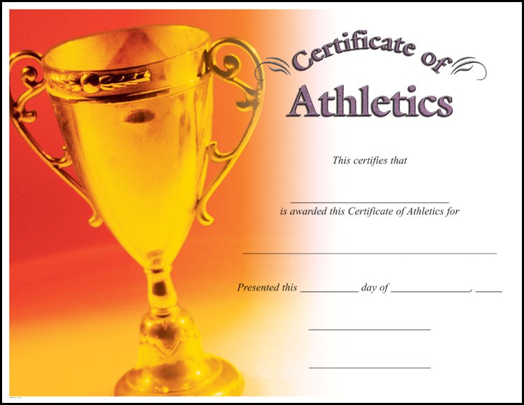 ATHLETICS CERTIFICATE 100 STD PACK