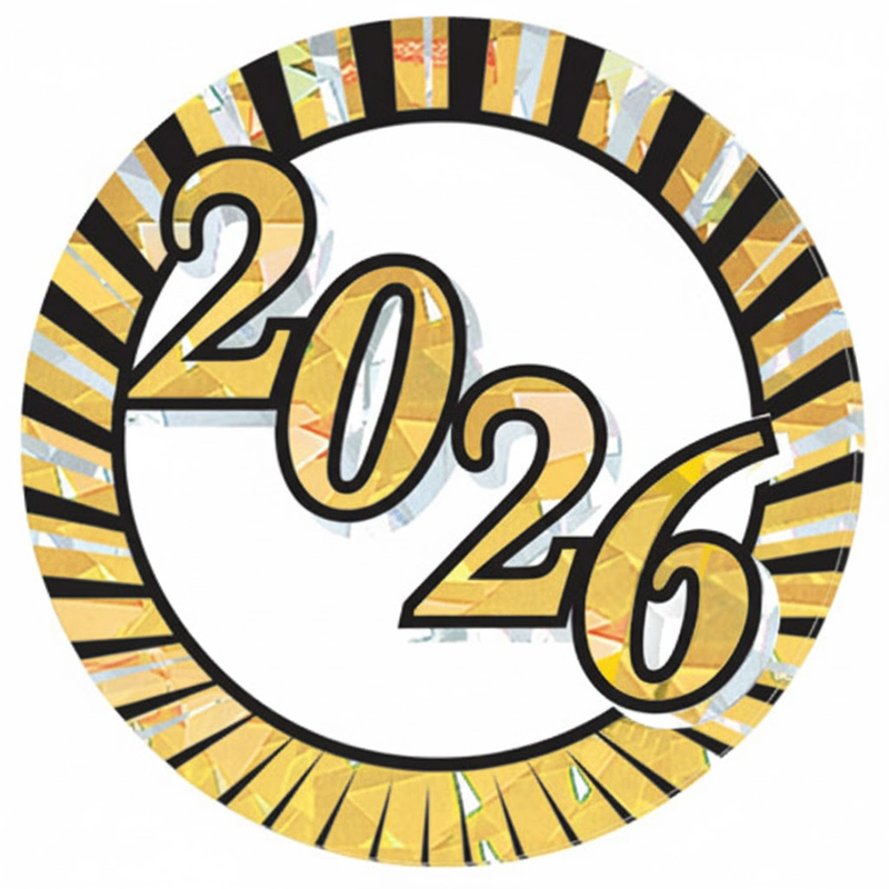 2026 2" YEARDATE MYLAR 100 STD PACK