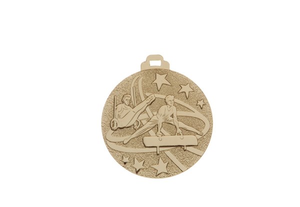 GYM M 2" IRON MEDAL G 10 STD PACK