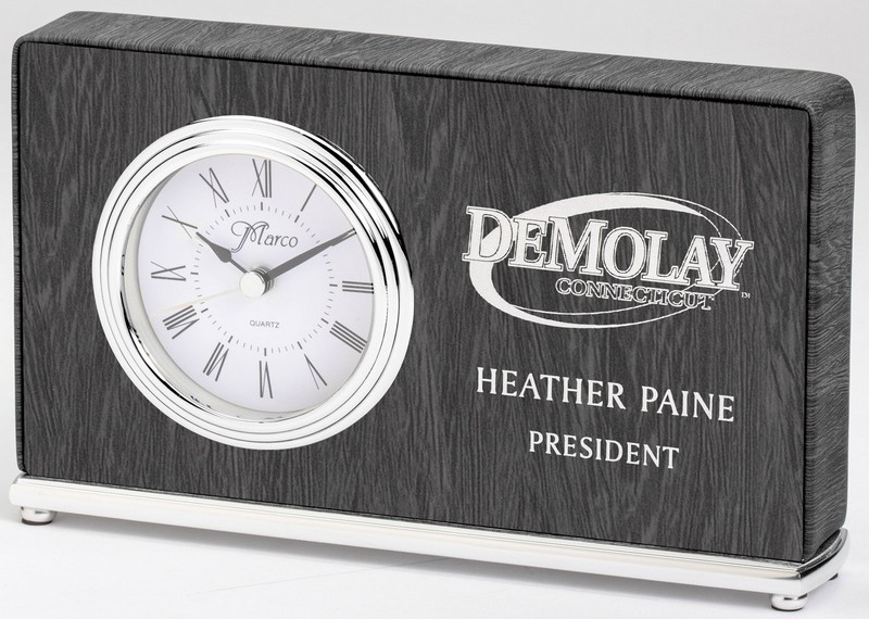 CLOCK GREY/SILVER 12 STD PACK