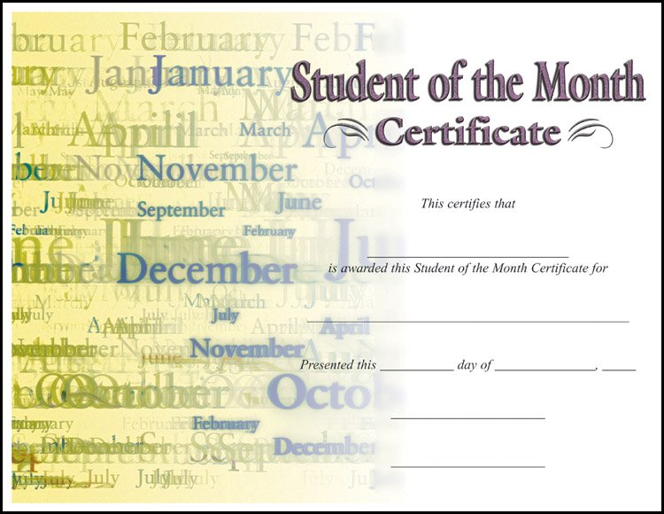 STUDENT OF THE MONTH C 100 STD PACK