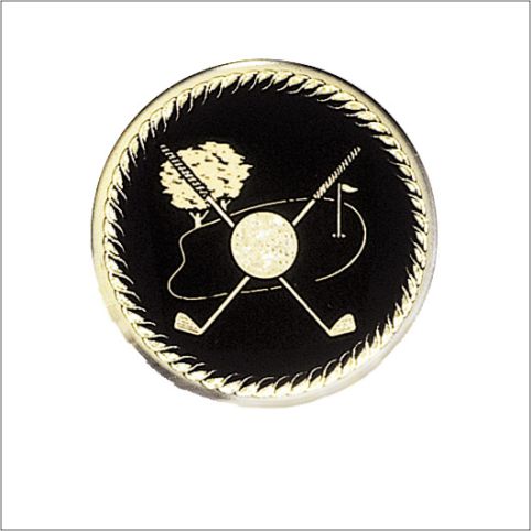 MEDALLION 2" GOLF - GOLD 25 STD PACK