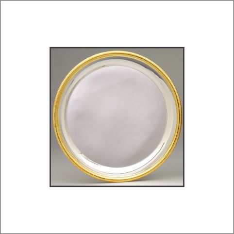 ROUND PLATE, SILVER W/ 25 STD PACK