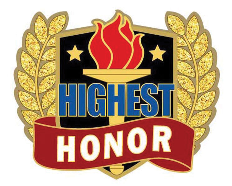 HIGHEST HONOR PIN 25 STD PACK 1,000 MASTE