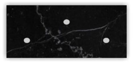 BLACK MARBLE BASE 2.5"X6 32 STD PACK 2592 SKID