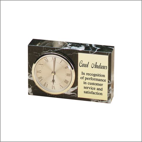 MARBLE RECTANGLE CLOCK 8 STD PACK