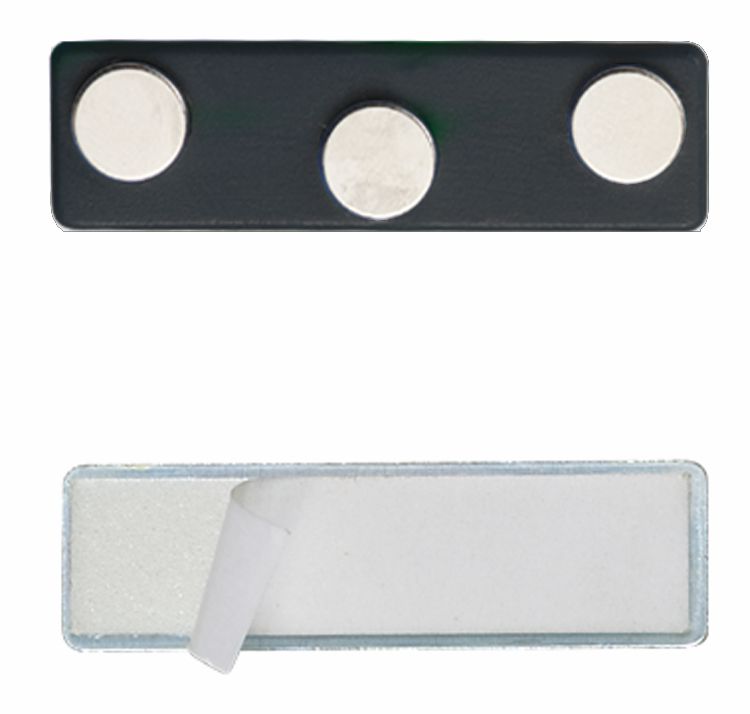 BADGE MAGNET 1¾" x ½" BK 50 STD PACK 1000 MASTER