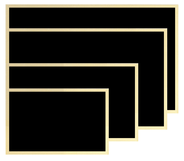 BRASS BLACK 5-3/8x3-5/8 12 STD PACK