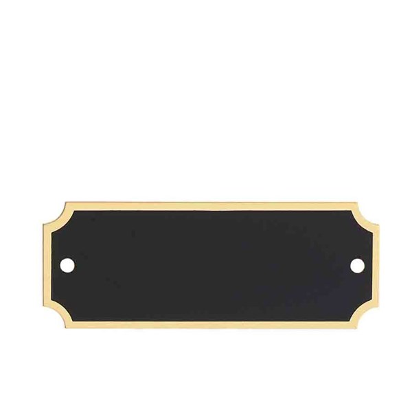 BRASS DESGNR PLT BLACK 25 STD PACK
