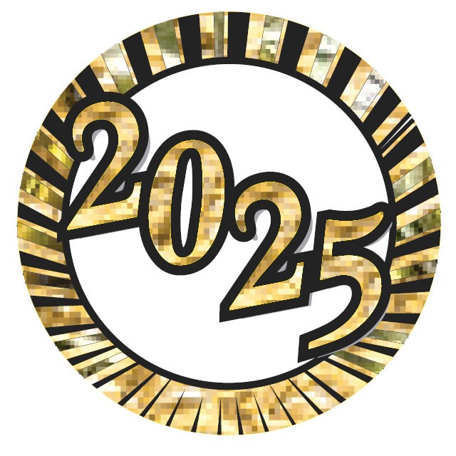2025 2" YEARDATE MYLAR 100 STD PACK