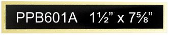 BRASS BLK/GLD 1.5x7-5/8 12 STD PACK