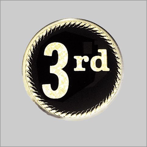 MEDALLION 2" THIRD - GOL 25 STD PACK