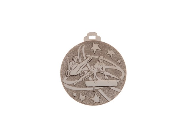 GYM M 2" IRON MEDAL S 10 STD PACK