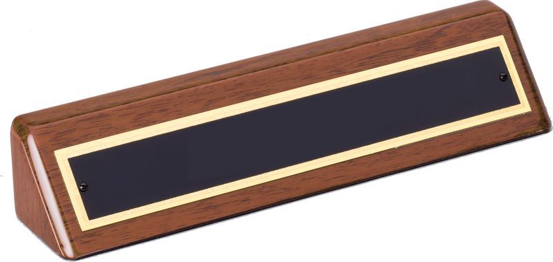 2 X 10 WALNUT NAME BLOCK 1 STD PACK ~