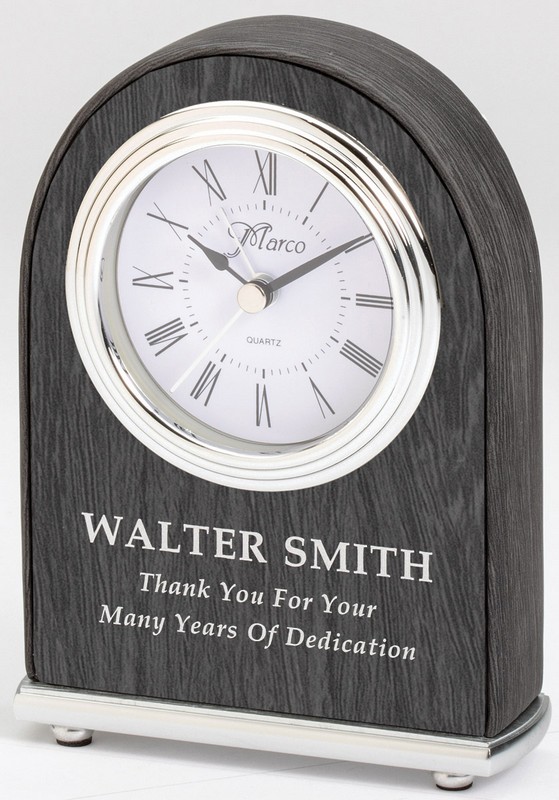 DOME CLOCK GREY/SILVER 12 STD PACK