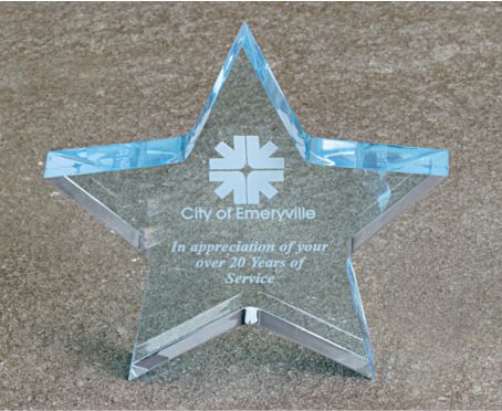 STAR PAPERWEIGHT 12 STD PACK