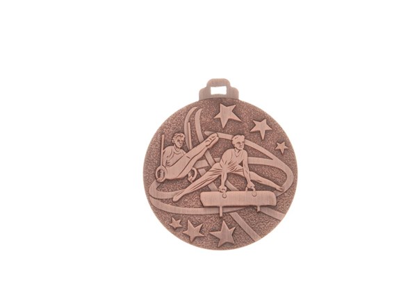 GYM M 2" IRON MEDAL Z 10 STD PACK