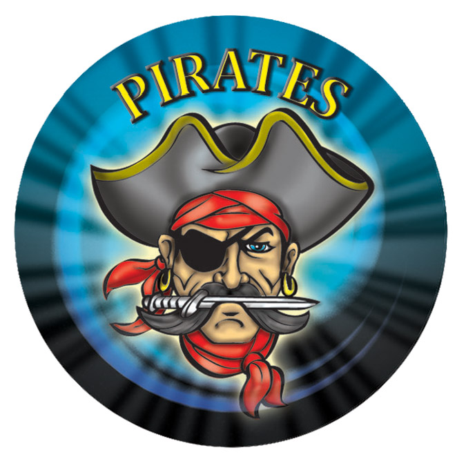 2" MASCOT MYLAR PIRATE 100 STD PACK