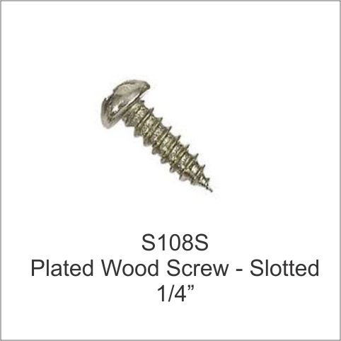 SLOTTED 1/4" WOOD SCREWS 1K STD 10K BOX 60K MSTR