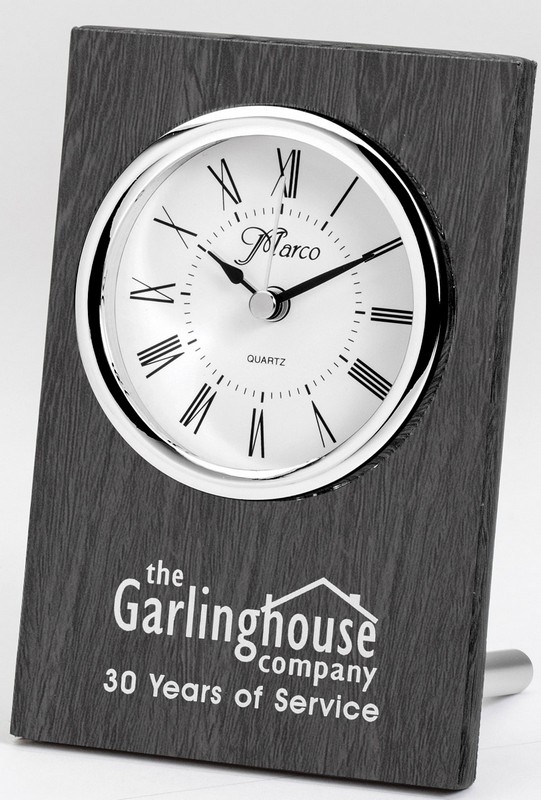 CLOCK W/POST GREY/SILVE 12 STD PACK