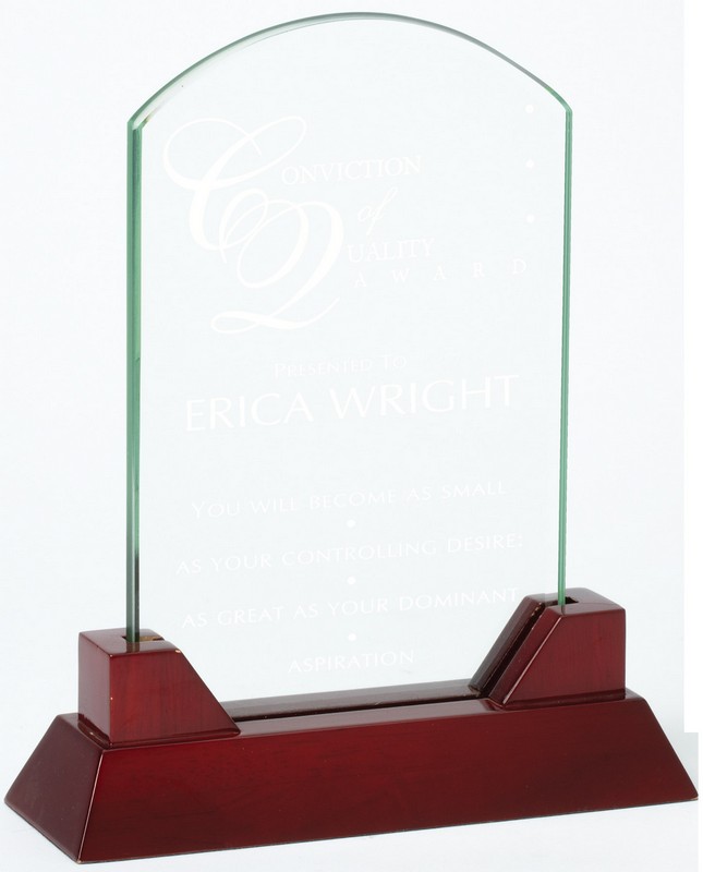 7 1/4" GLASS AWARD 12 STD PACK