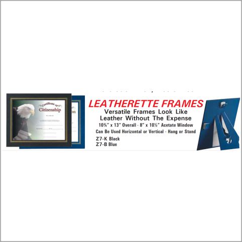 CERT FRAME BLACK 8X10.5 50 STD PACK (SHRINKWRAPP