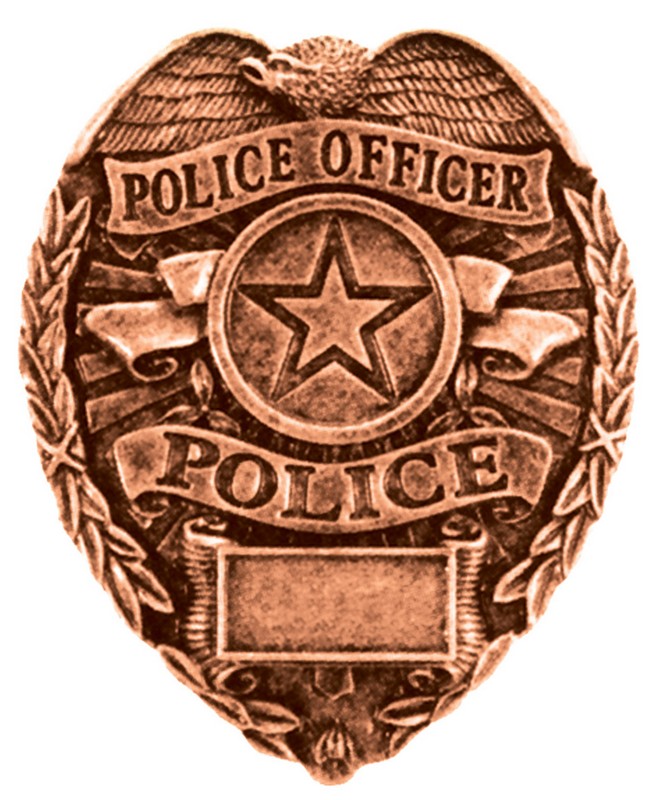 RESIN POLICE BADGE PM SM 10 STD PACK 40 MASTER